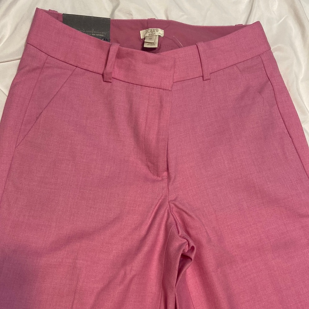 NWT J Crew Pink Trouser Pant